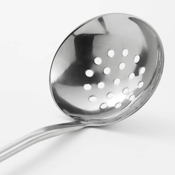 VARDAGEN skimmer, stainless steel/beech, 32 cm