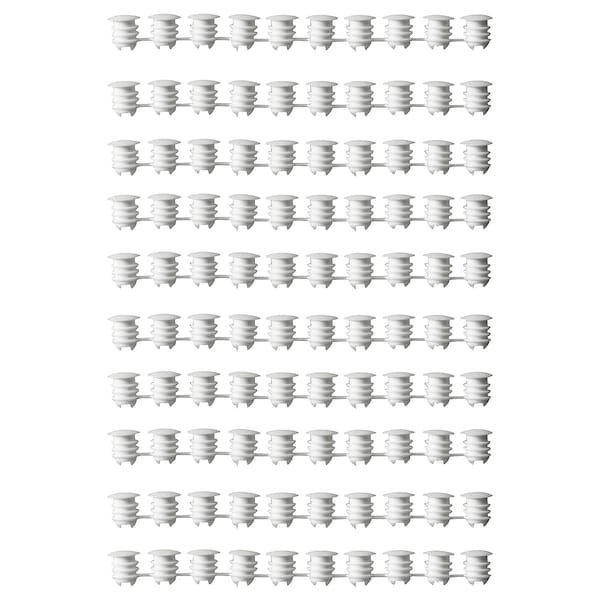 VARIERA cover cap, white, 100 pack