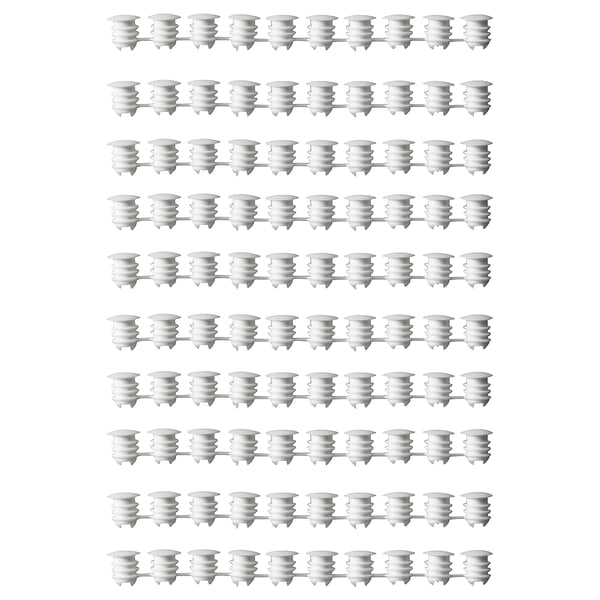 VARIERA cover cap, white, 100 pack