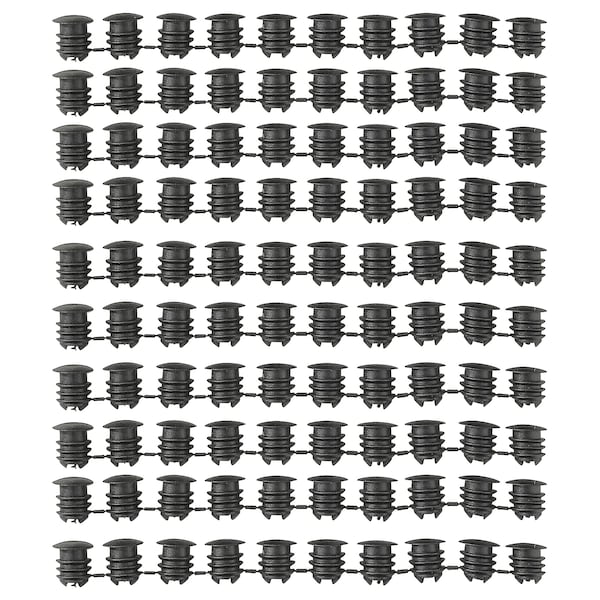 VARIERA cover cap, black, 100 pack