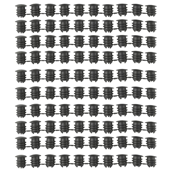 VARIERA cover cap, black, 100 pack