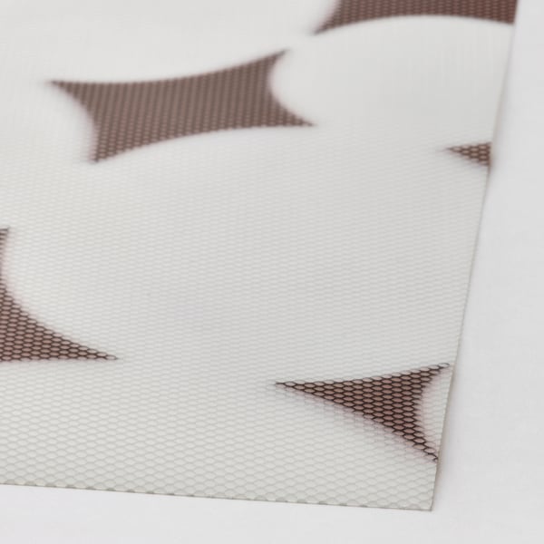 VÅRKLYNNE place mat, patterned black/white, 36x29 cm