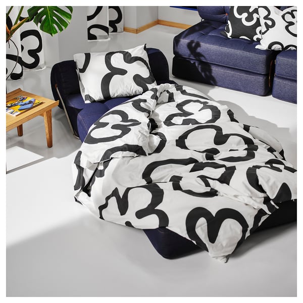 VÅRKUMLA chair-bed, Vansta blue, 220x91 cm