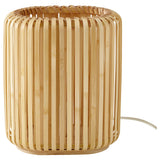 VARPTROSS table lamp, bamboo, 26 cm