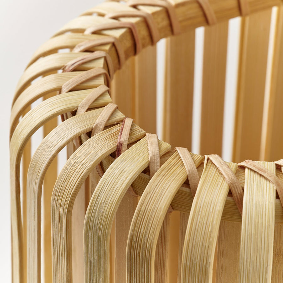 VARPTROSS table lamp, bamboo, 26 cm