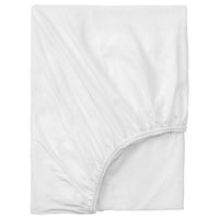 VÅRVIAL fitted sheet, white, 140x200 cm