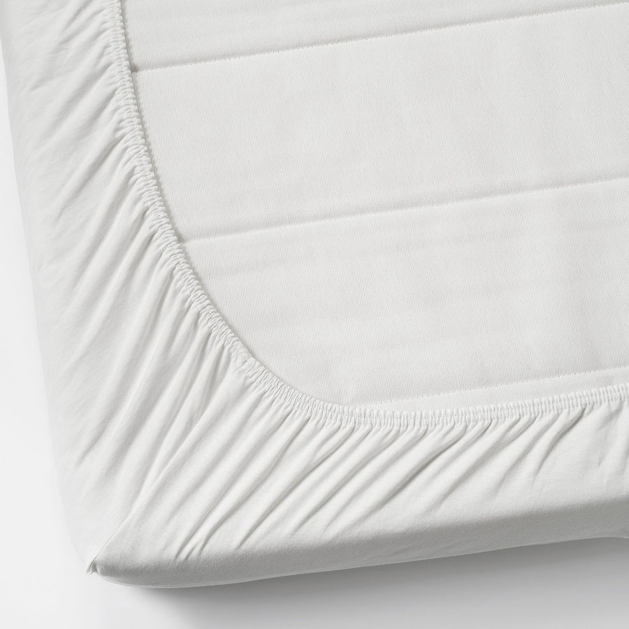 VÅRVIAL fitted sheet for day-bed, white, 200x80 cm