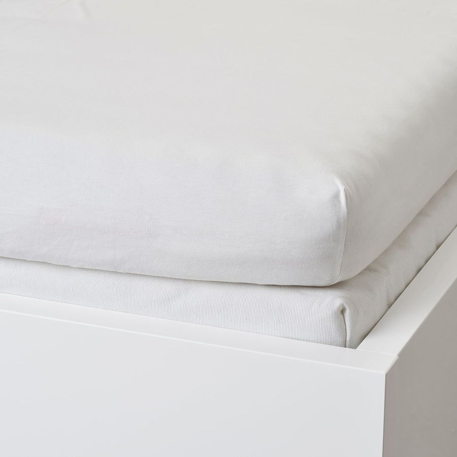 VÅRVIAL fitted sheet for day-bed, white, 200x80 cm