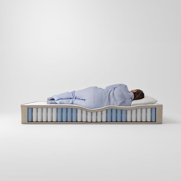 VATNESTRÖM pocket sprung mattress, extra firm/natural, 90x200 cm