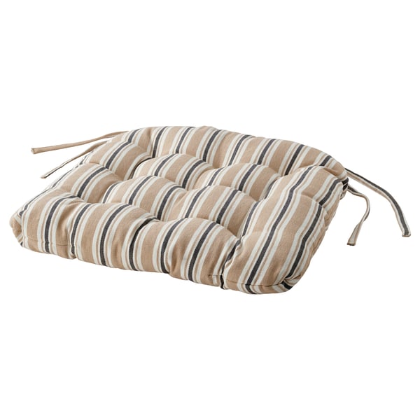 VATTENMOTT chair cushion, beige, 40x38x5.0 cm
