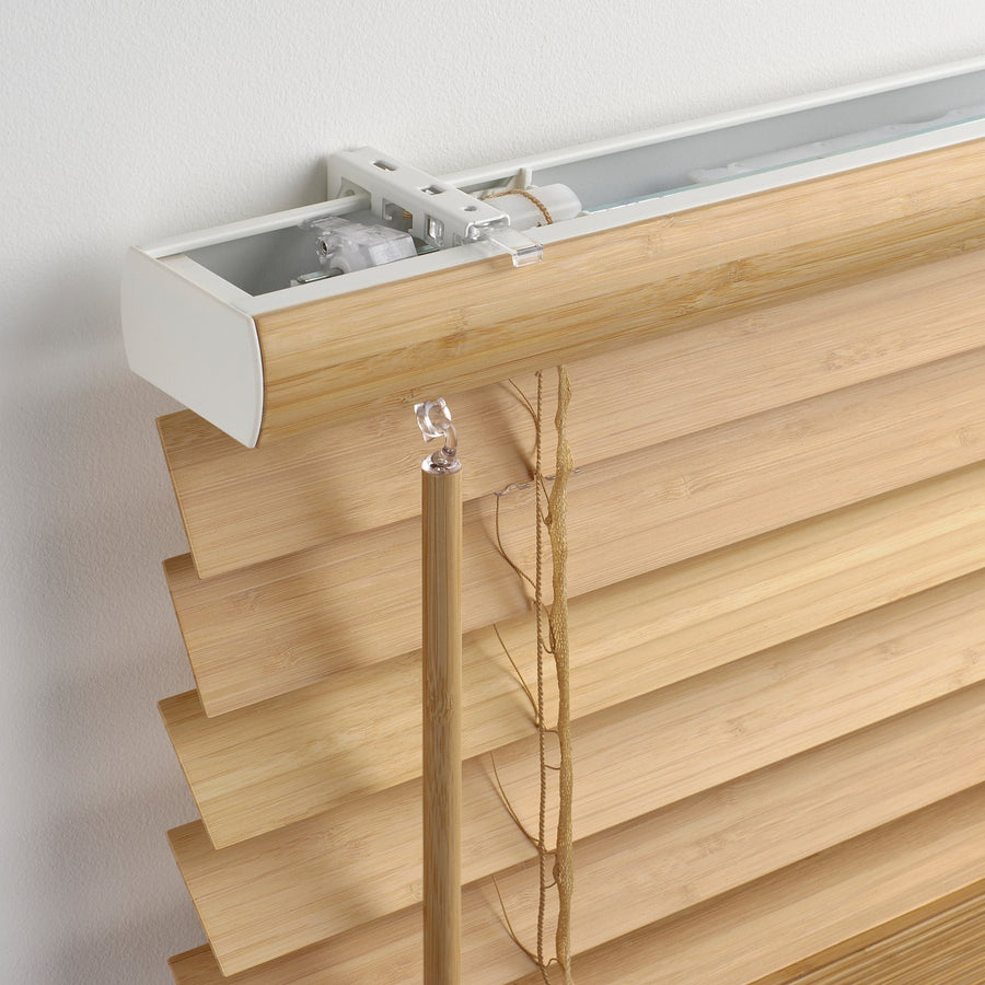 VECKLARFLY Venetian blind, bamboo, 140x155 cm