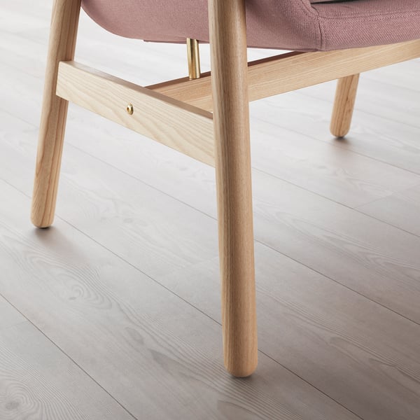 VEDBO armchair, Gunnared light brown-pink, 45x20x65 cm