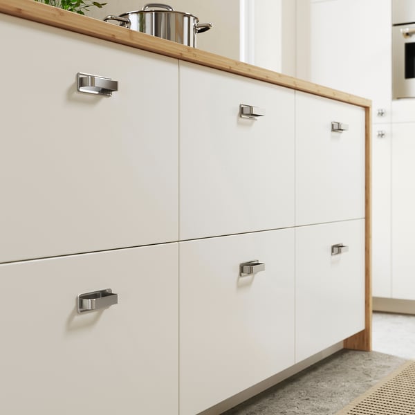 VEDDINGE drawer front, white, 40x10 cm, 2 pack
