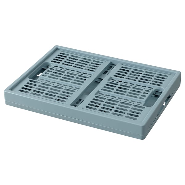 VEDKLYV folding box, light blue, 48x35x24 cm