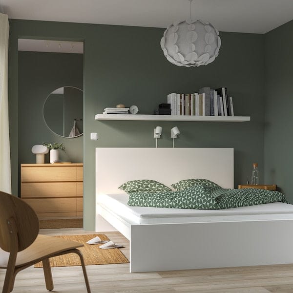 Ikea VESTERÖY - Mattress and topper, rigid light blue/Näsfjället white,160x200 cm