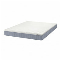 VESTERÖY mattress and mattress pad, firm light blue/Näsfjället white, 140x200 cm