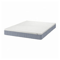 VESTERÖY mattress and mattress pad, firm light blue/Nisseholm white, 160x200 cm