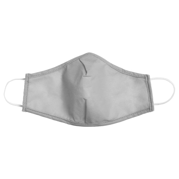 VETSKAP reusable community mask, non-med, light grey, 25x17 cm, 2 pack