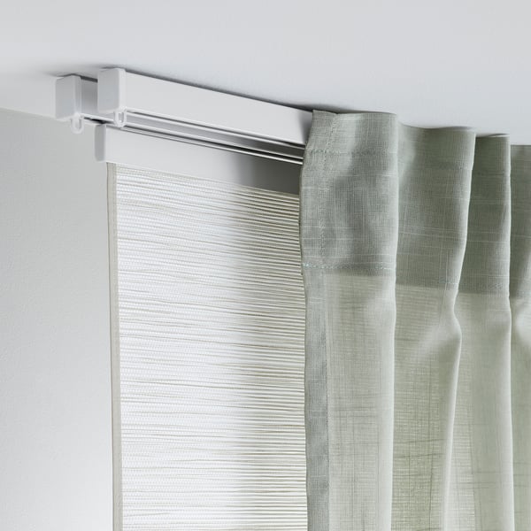 VIDGA single track rail, included ceiling fittings/white, 140 cm