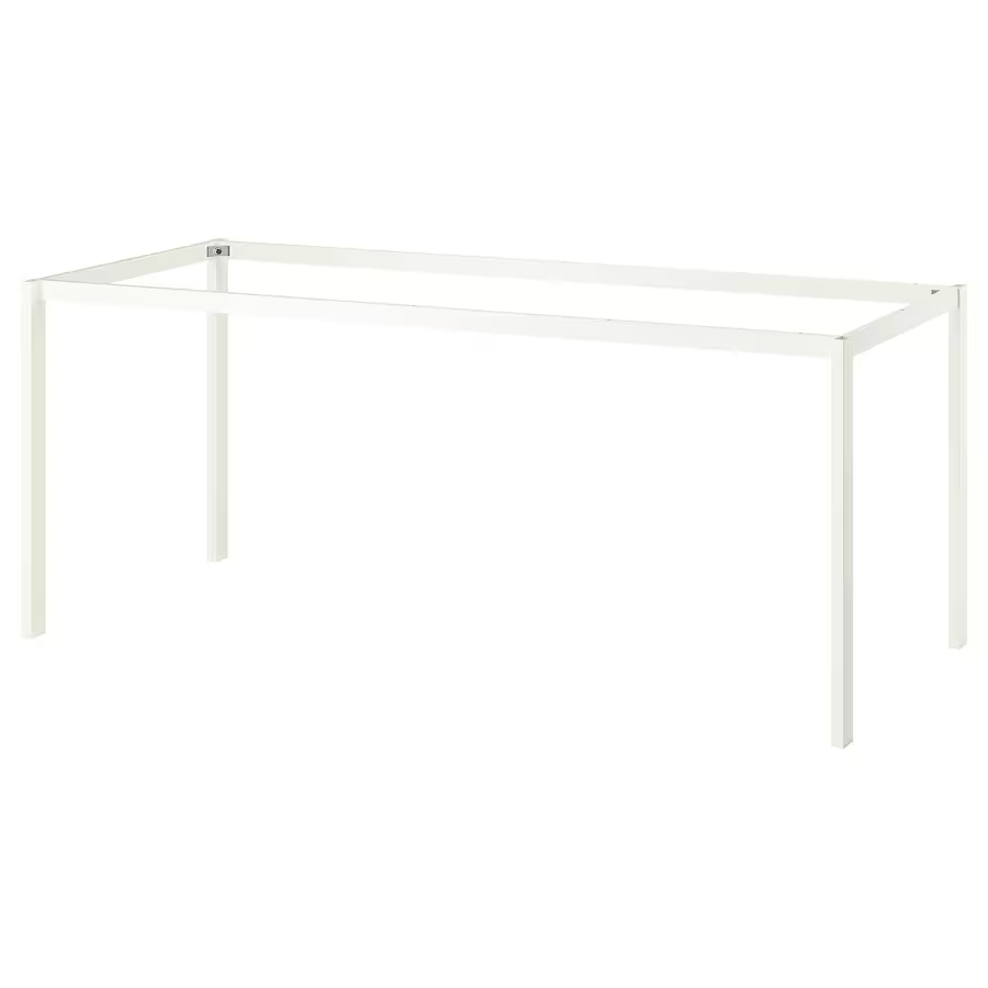 VIHALS underframe, white, 180x74x73 cm