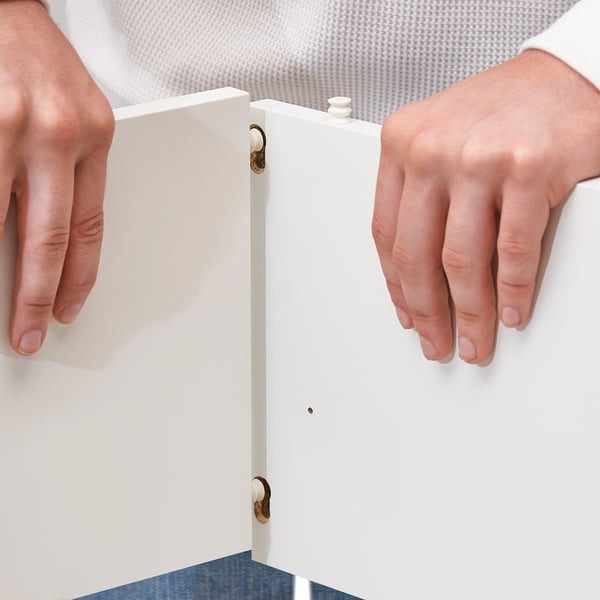 VIHALS wardrobe combination, white/mirror glass, 305x57x200 cm