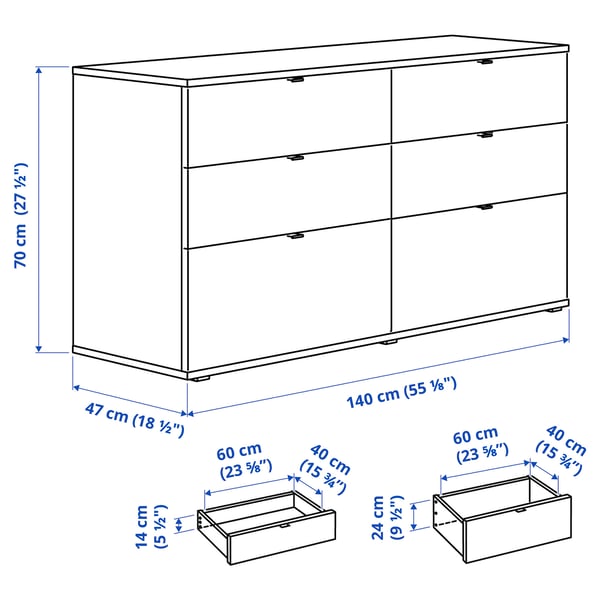 VIHALS storage combination, white, 245x47x140 cm