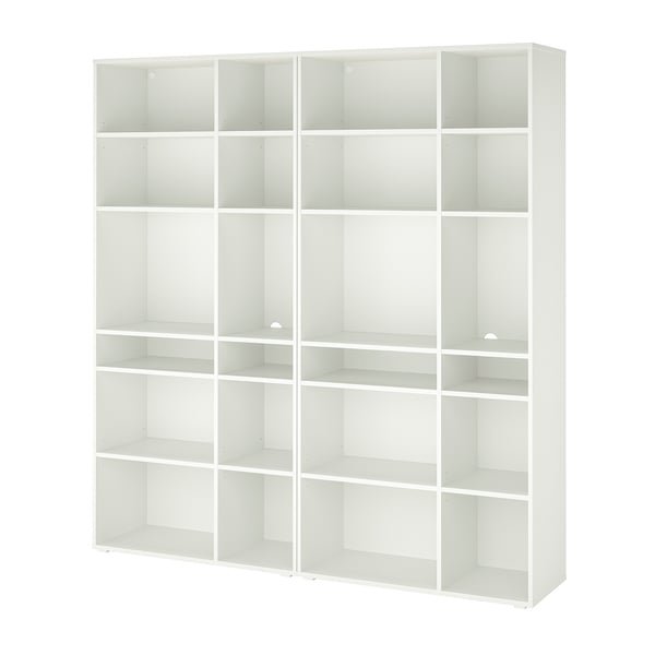 VIHALS shelving combination, white, 190x37x200 cm