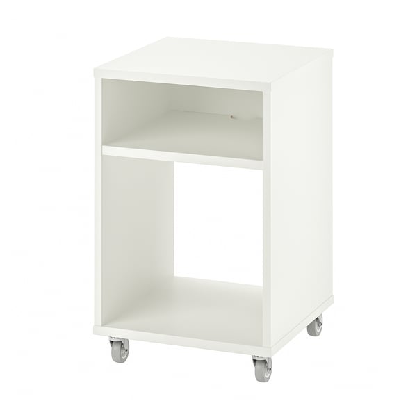 VIHALS bedside table, white, 37x37 cm
