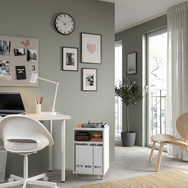 Ikea VIHALS - Bedside table, white, 37x37 cm