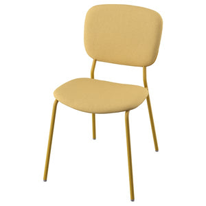 VIHALS chair, yellow/Tibbleby yellow, 49x81x55 cm
