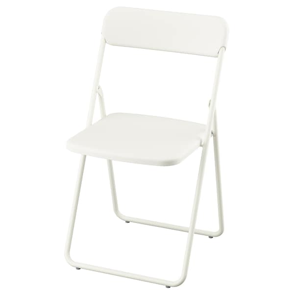 VIHALS folding chair, white, 43x80x47 cm