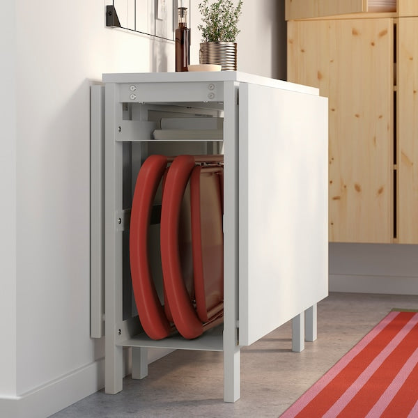 VIHALS folding chair, red, 43x80x47 cm