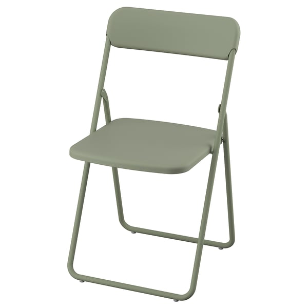 VIHALS folding chair, green, 43x80x47 cm