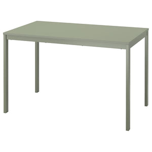 VIHALS extendable table, green, 120/180x74 cm