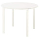 VIHALS table, white/white, 107 cm
