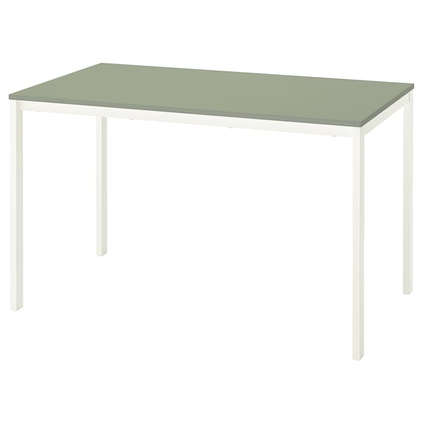 VIHALS table, green/white, 125x74 cm