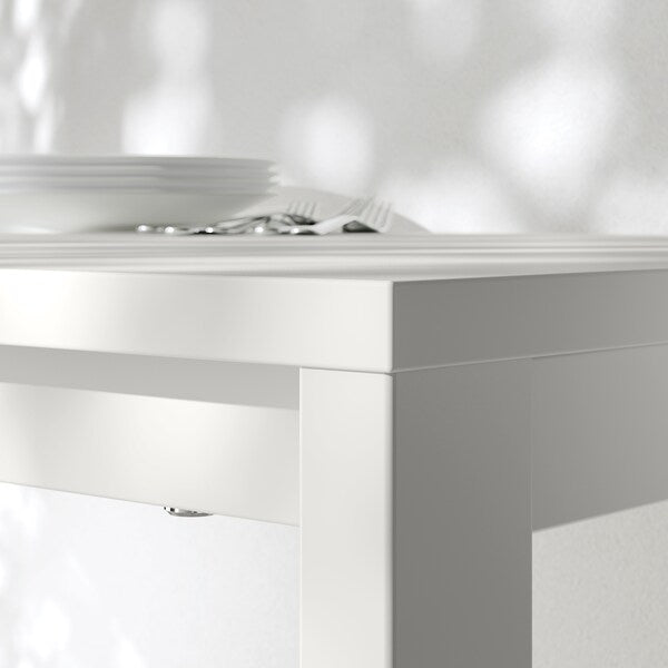 VIHALS / VIHALS table and 4 chairs, white white/white, 125x74 cm