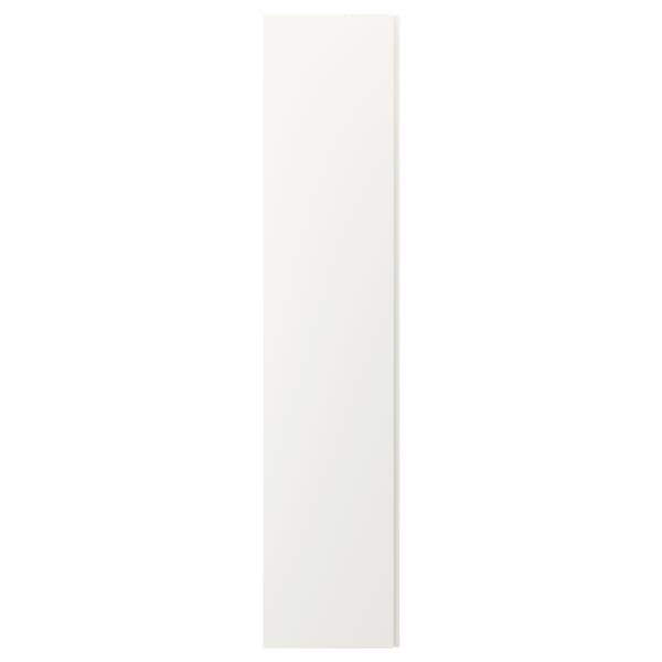 VIKANES door with hinges, white, 50x229 cm