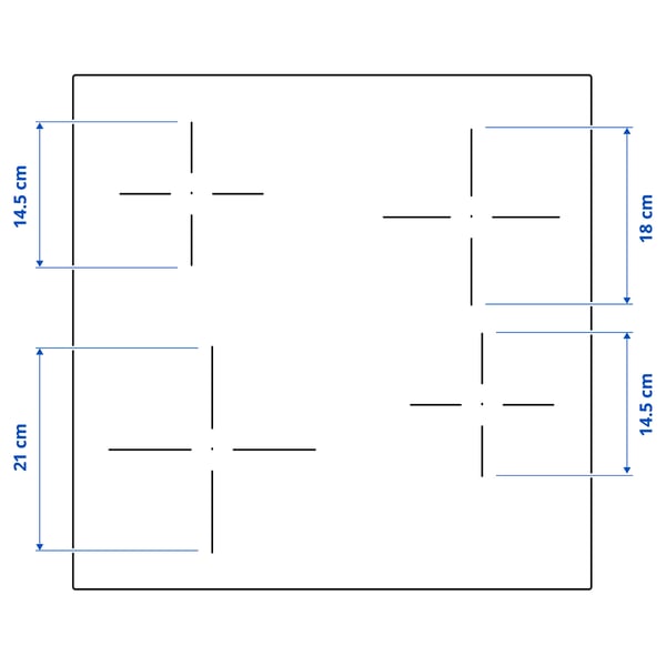 VILSTA induction hob, IKEA 300 black, 59 cm