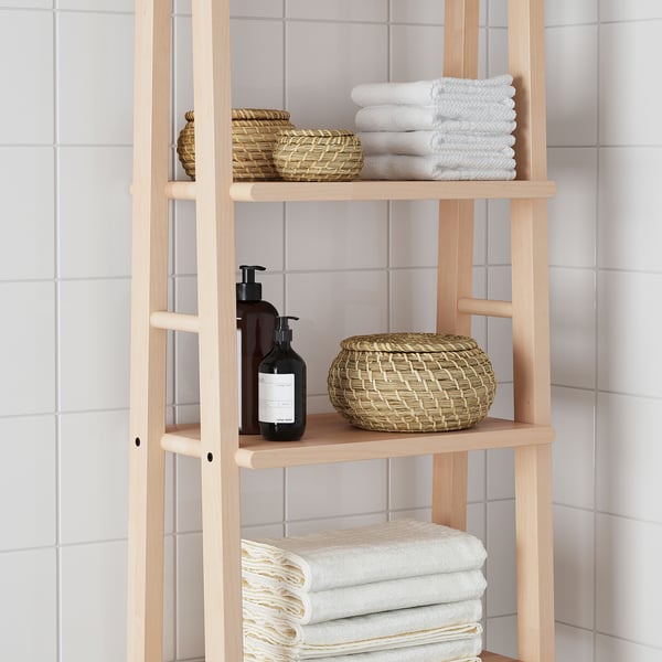 VILTO shelving unit, birch, 46x150 cm