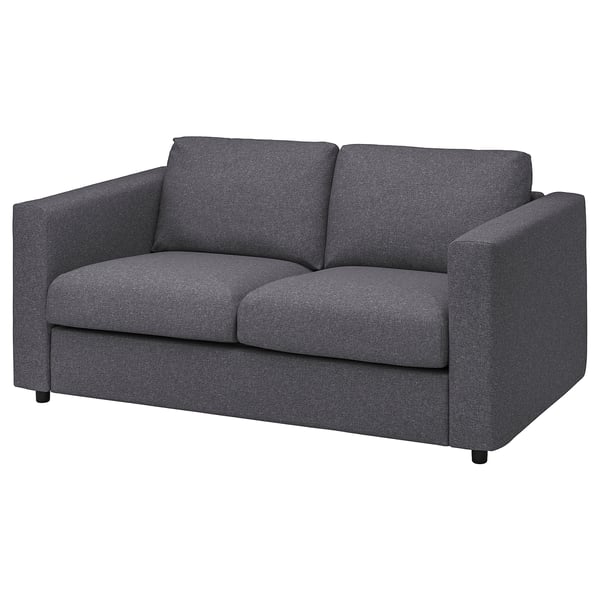 VIMLE 2-seat sofa, Gunnared medium grey, 141x6x98 cm