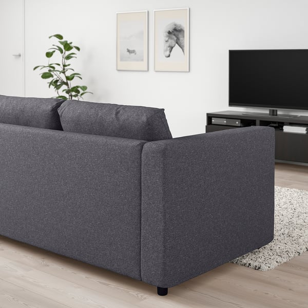 VIMLE 2-seat sofa, Gunnared medium grey, 141x6x98 cm
