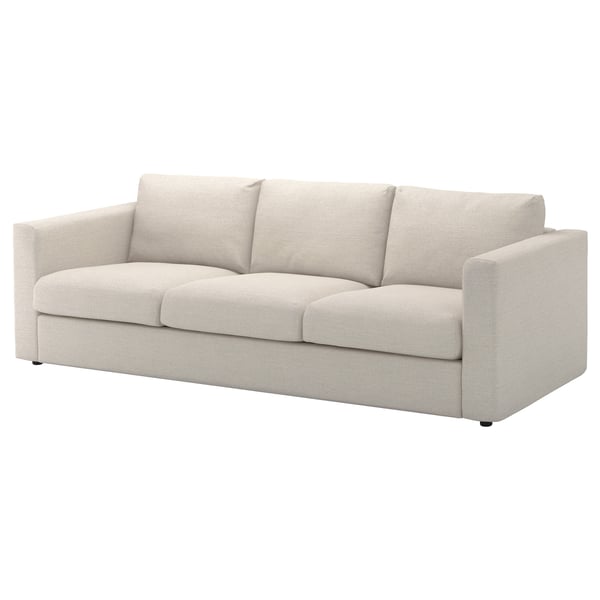 VIMLE 3-seat sofa, Gunnared beige, 211x68x98 cm