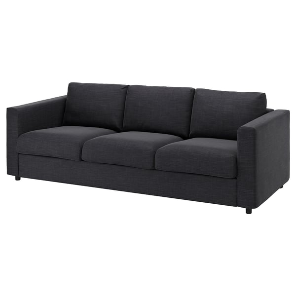 VIMLE 3-seat sofa, Hillared anthracite, 211x68x98 cm