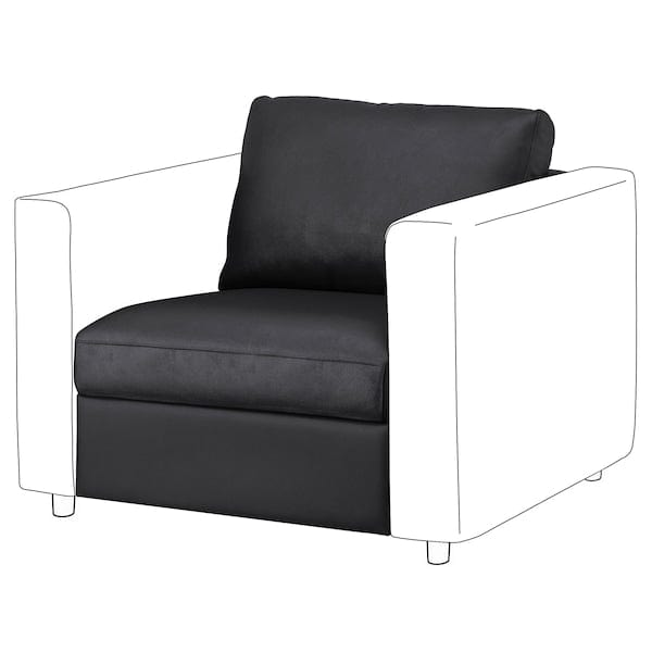 Ikea VIMLE 1-seater element - Grann/Bomstad black