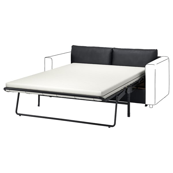VIMLE 2-seat sofa-bed section, Grann/Bomstad black, 200x140 cm