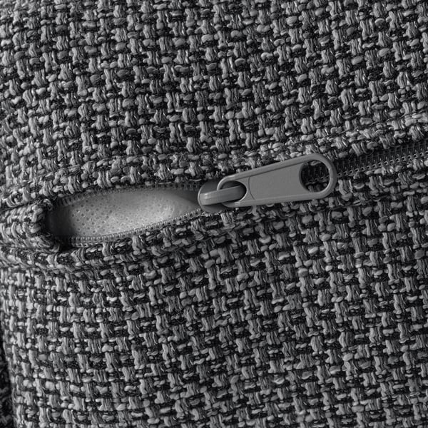 VIMLE cover for chaise longue, Lejde grey/black, 111 cm