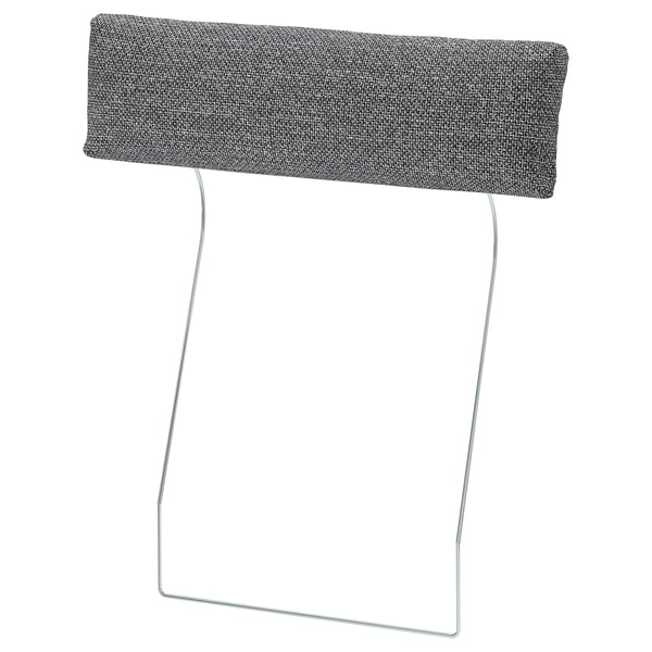 VIMLE cover for headrest, Lejde grey/black