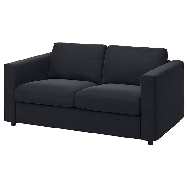 VIMLE cover for 2-seat sofa, Saxemara black-blue