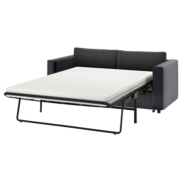 VIMLE cover for 2-seat sofa-bed, Djuparp dark grey